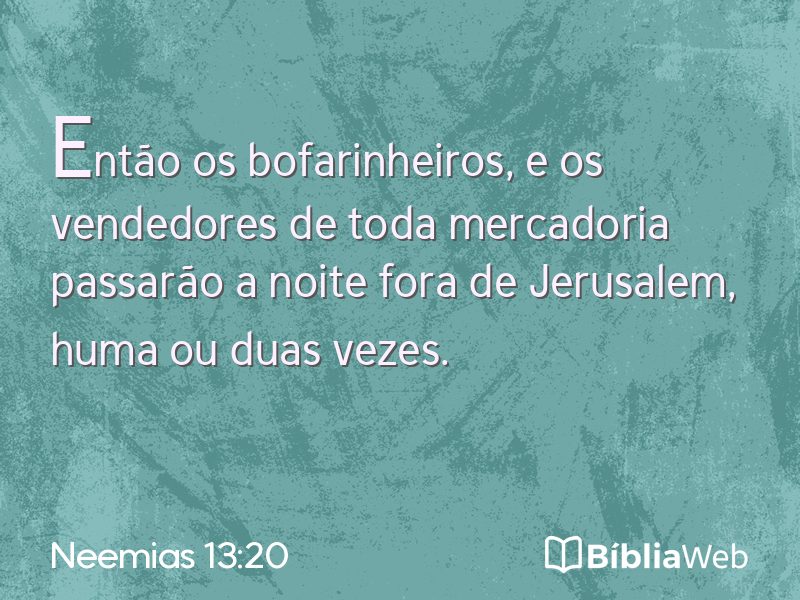 Neemias 13:20 em imagem para compartilhar