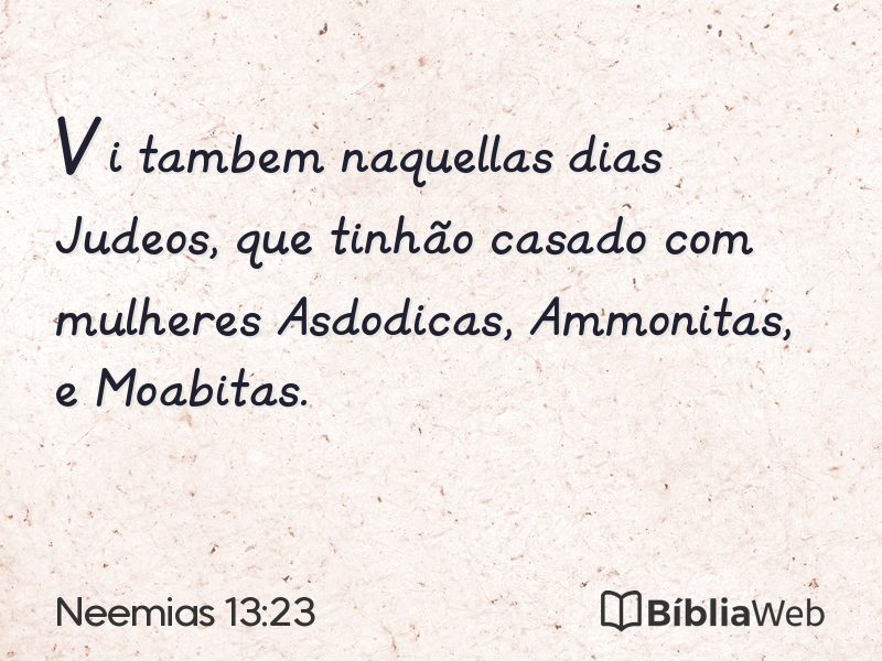 Neemias 13:23 em imagem para compartilhar