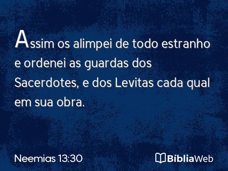 Neemias 13:30 em imagem para compartilhar