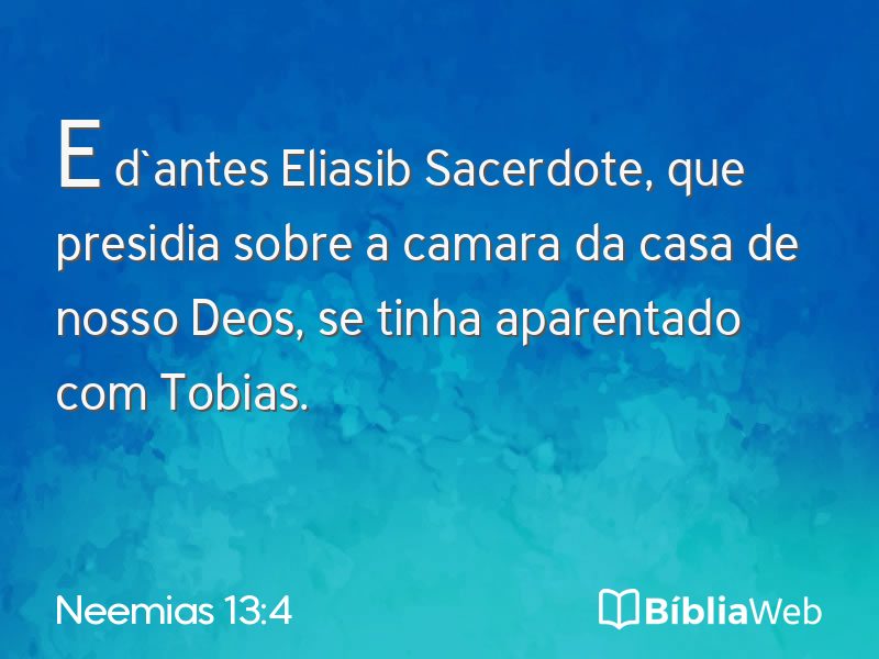 Neemias 13:4 em imagem para compartilhar
