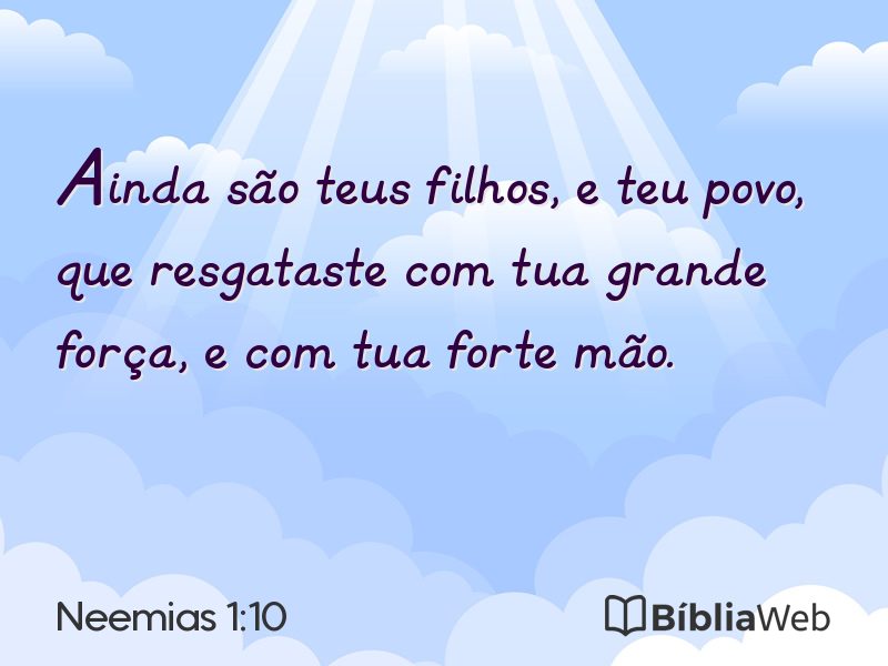 Neemias 1:10 em imagem para compartilhar