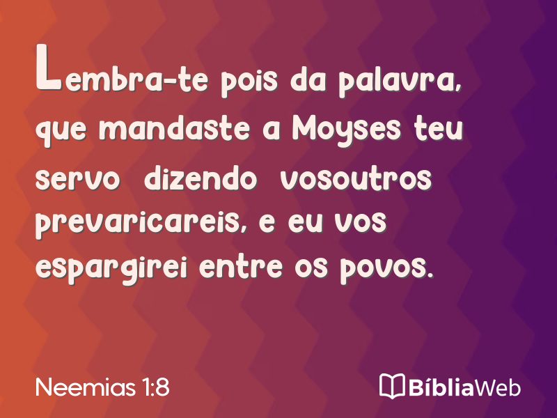 Neemias 1:8 em imagem para compartilhar