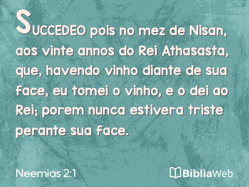 Neemias 2:1 em imagem para compartilhar