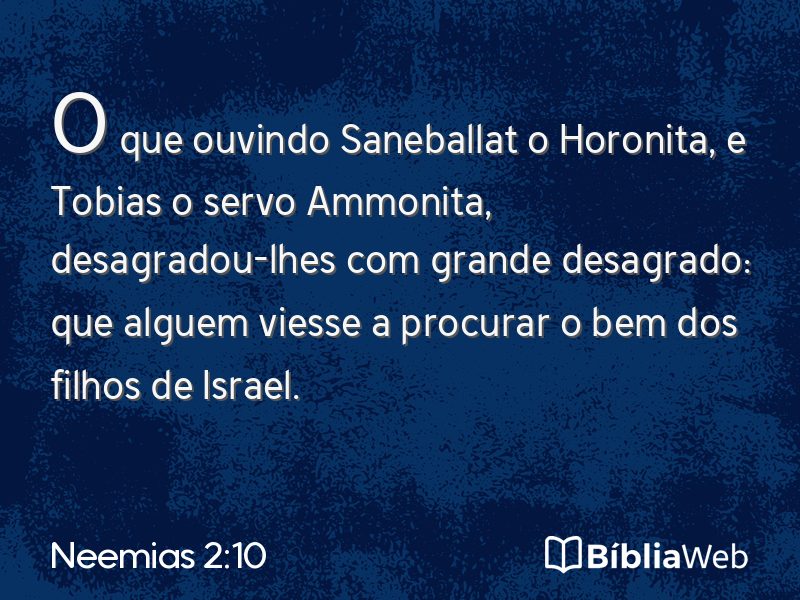 Neemias 2:10 em imagem para compartilhar