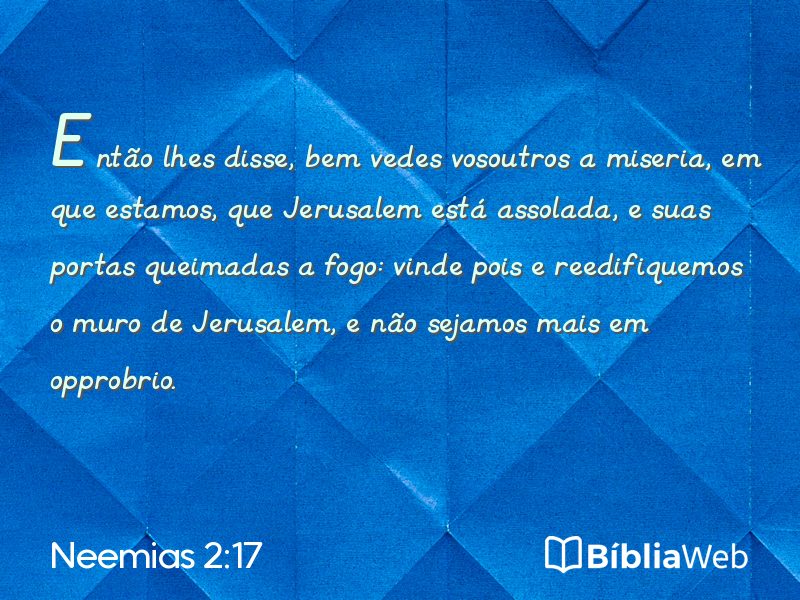 Neemias 2:17 em imagem para compartilhar
