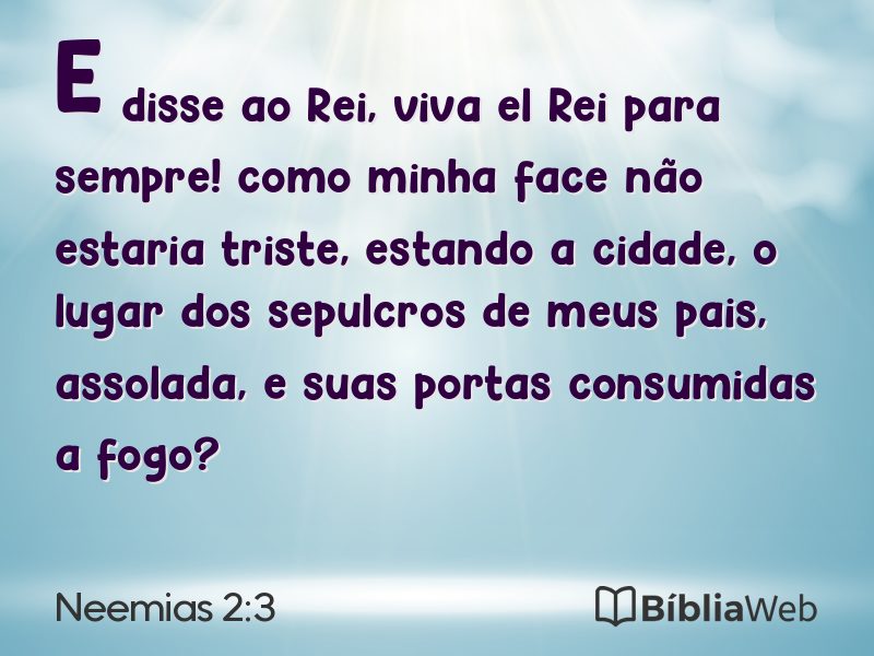 Neemias 2:3 em imagem para compartilhar
