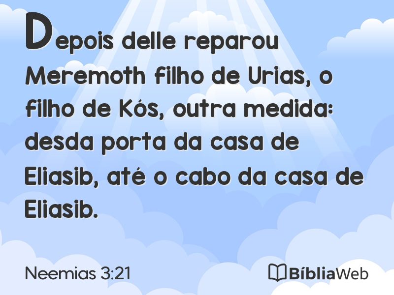 Neemias 3:21 em imagem para compartilhar