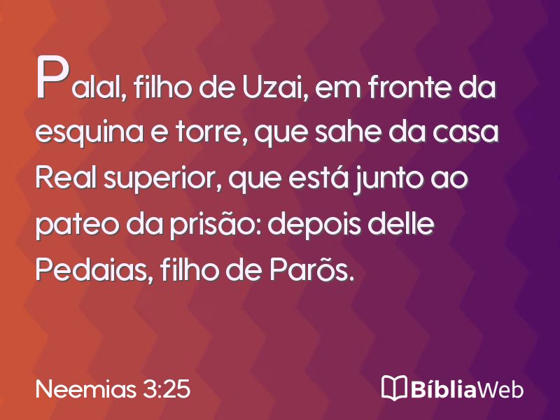 Neemias 3:25 em imagem para compartilhar