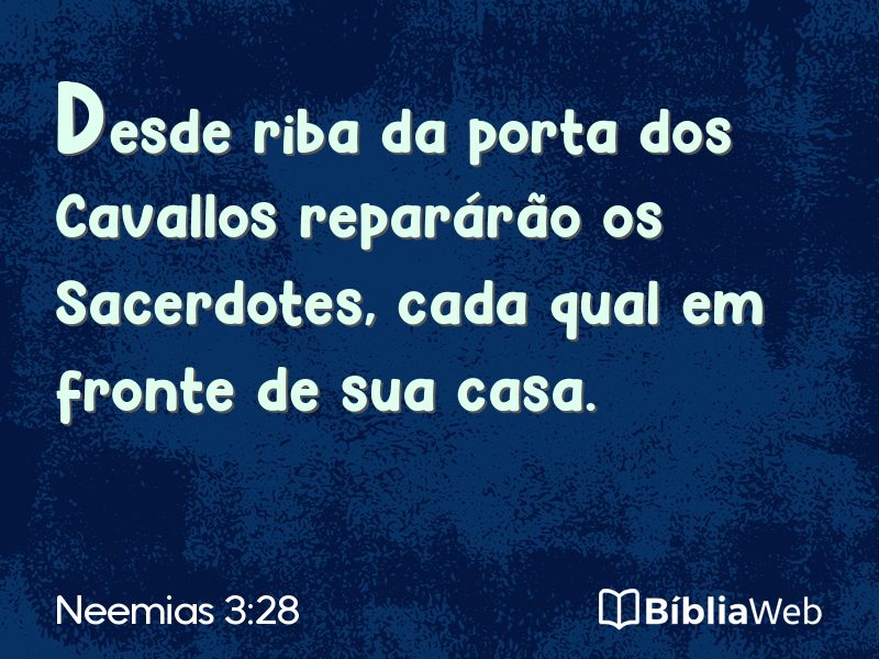 Neemias 3:28 em imagem para compartilhar