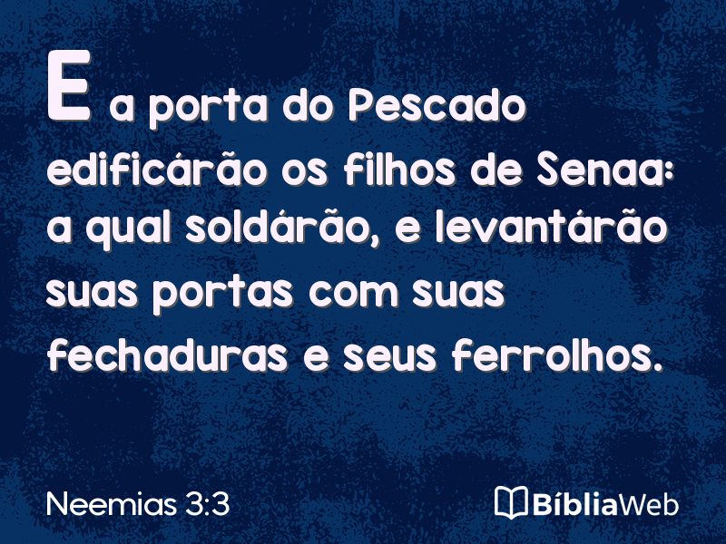 Neemias 3:3 em imagem para compartilhar