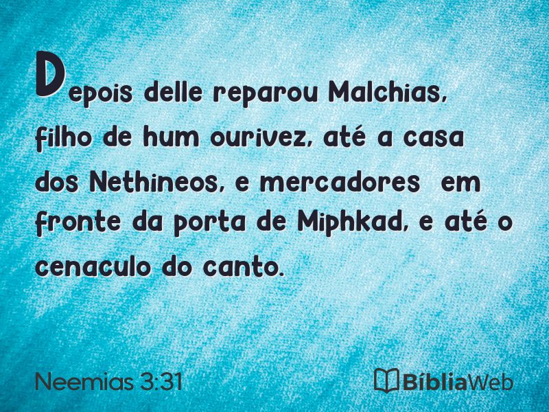 Neemias 3:31 em imagem para compartilhar