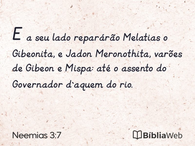 Neemias 3:7 em imagem para compartilhar