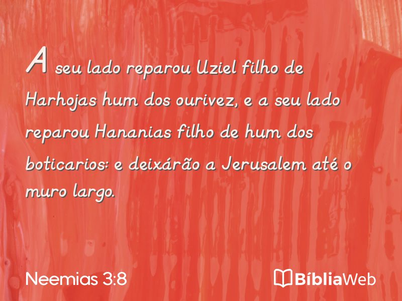 Neemias 3:8 em imagem para compartilhar