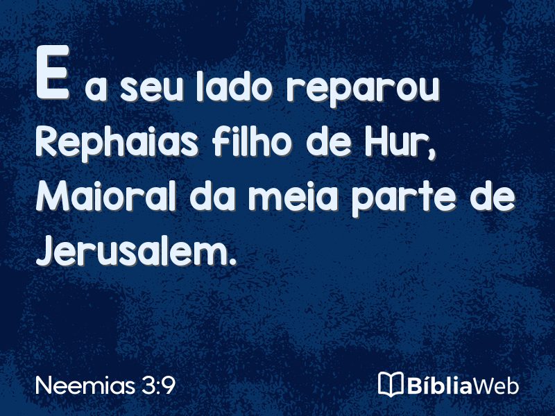 Neemias 3:9 em imagem para compartilhar