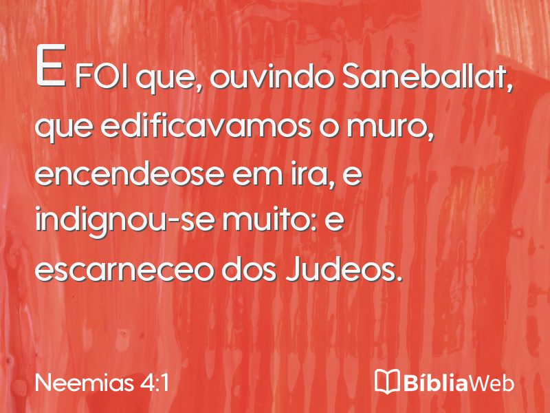 Neemias 4:1 em imagem para compartilhar