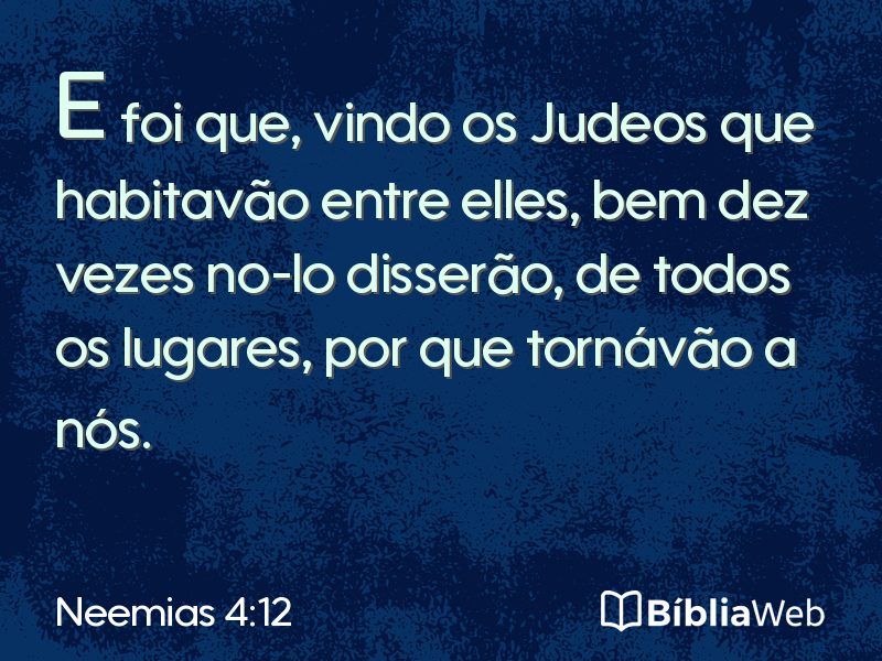 Neemias 4:12 em imagem para compartilhar
