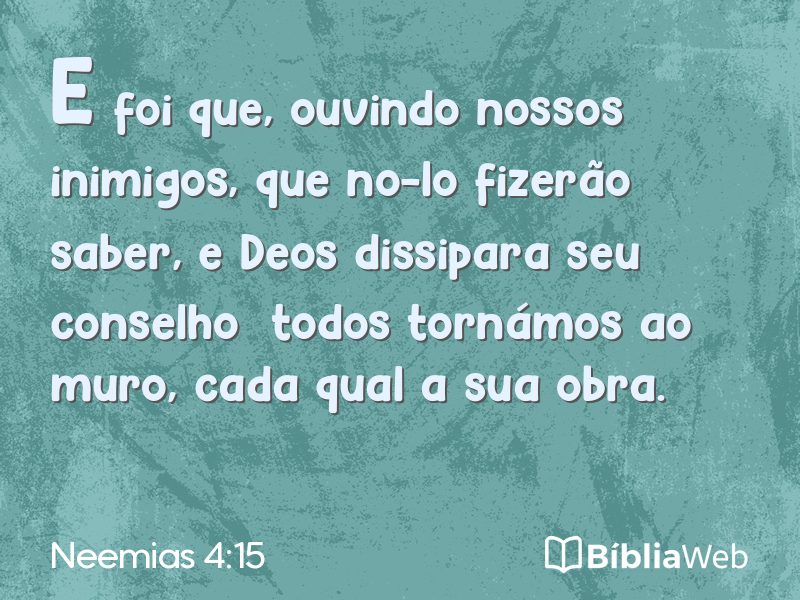 Neemias 4:15 em imagem para compartilhar