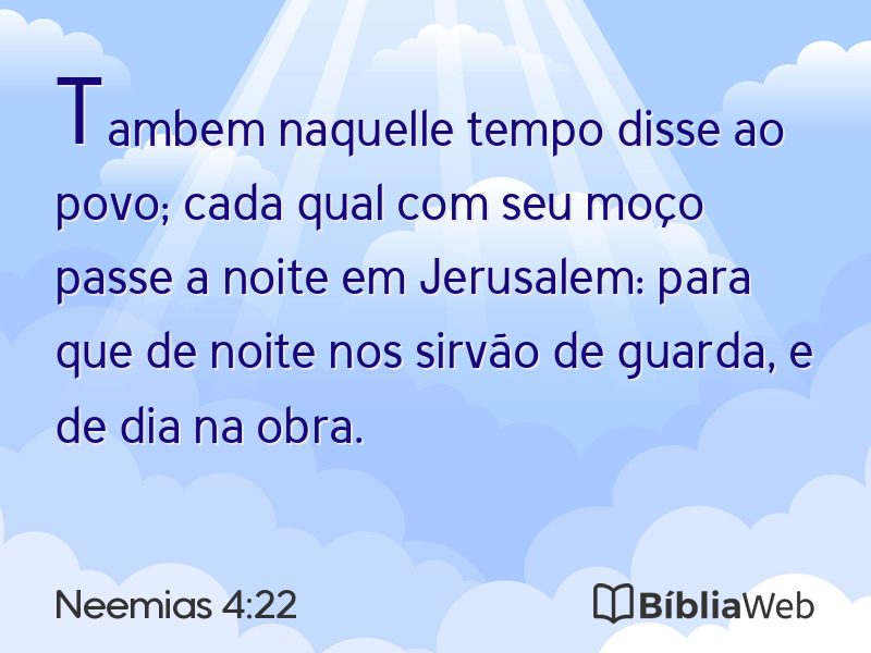 Neemias 4:22 em imagem para compartilhar