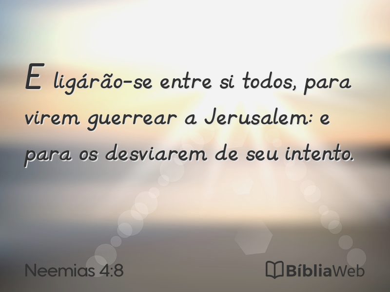 Neemias 4:8 em imagem para compartilhar
