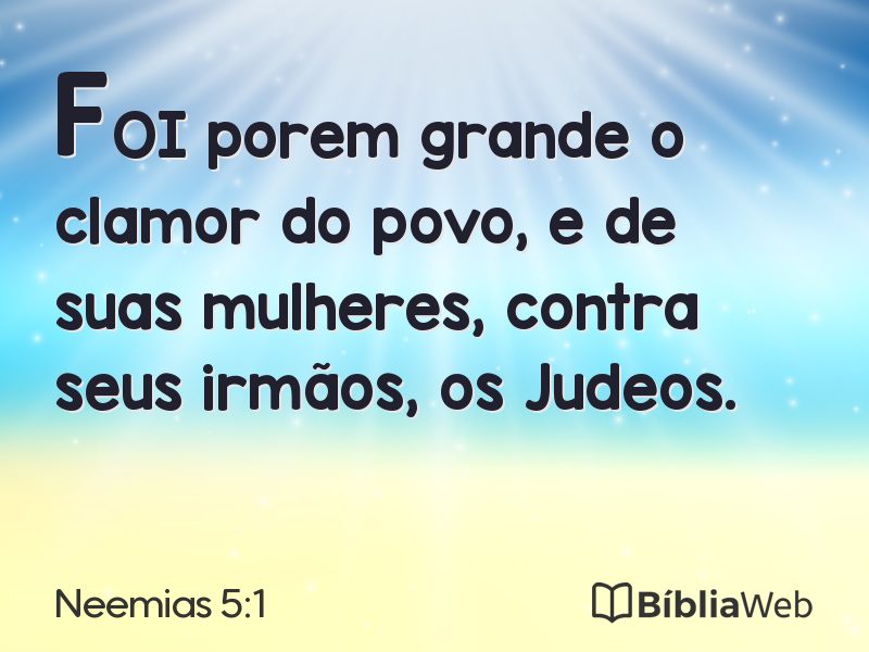 Neemias 5:1 em imagem para compartilhar
