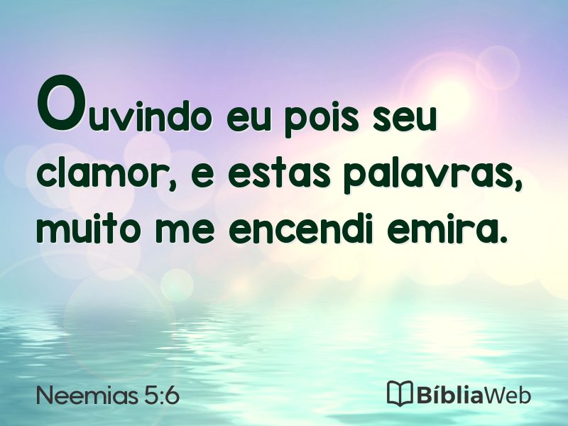 Neemias 5:6 em imagem para compartilhar