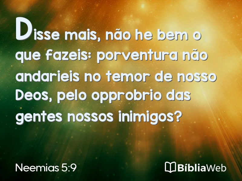 Neemias 5:9 em imagem para compartilhar