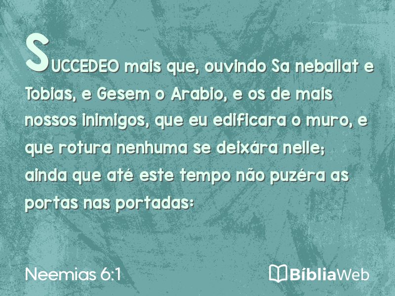 Neemias 6:1 em imagem para compartilhar