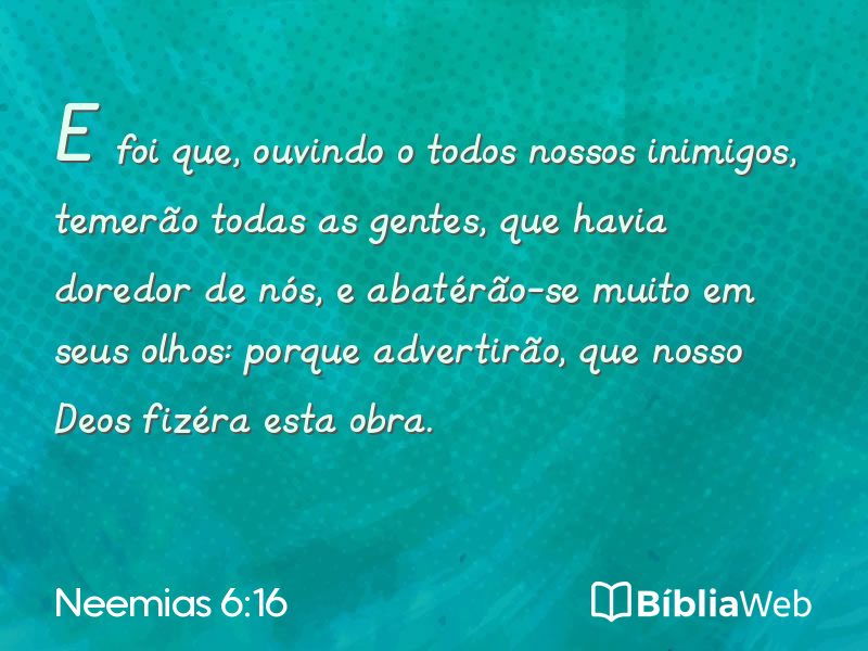 Neemias 6:16 em imagem para compartilhar