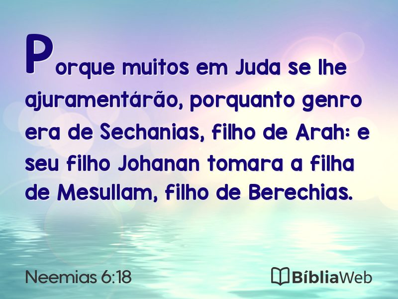 Neemias 6:18 em imagem para compartilhar