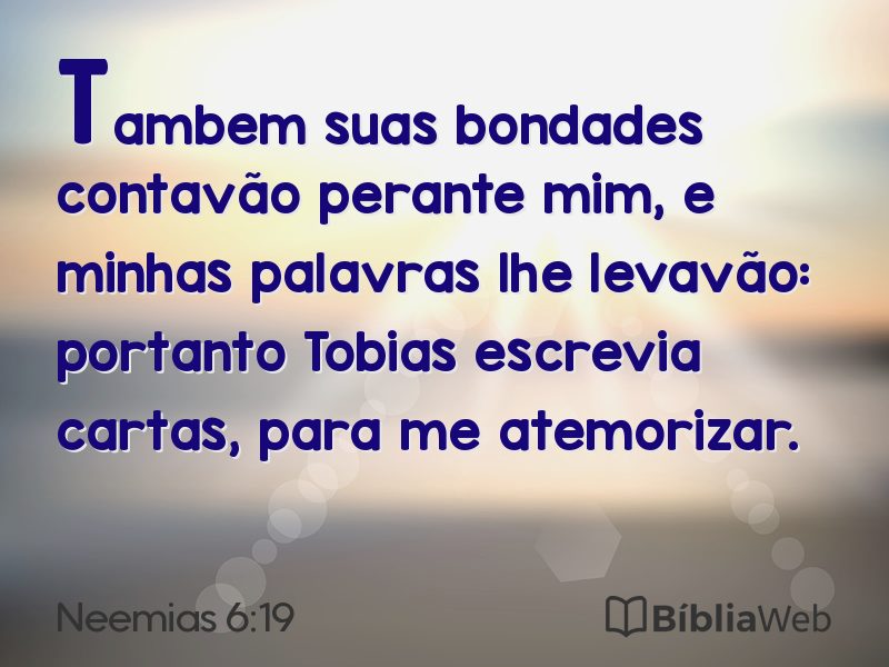 Neemias 6:19 em imagem para compartilhar