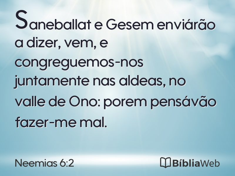 Neemias 6:2 em imagem para compartilhar