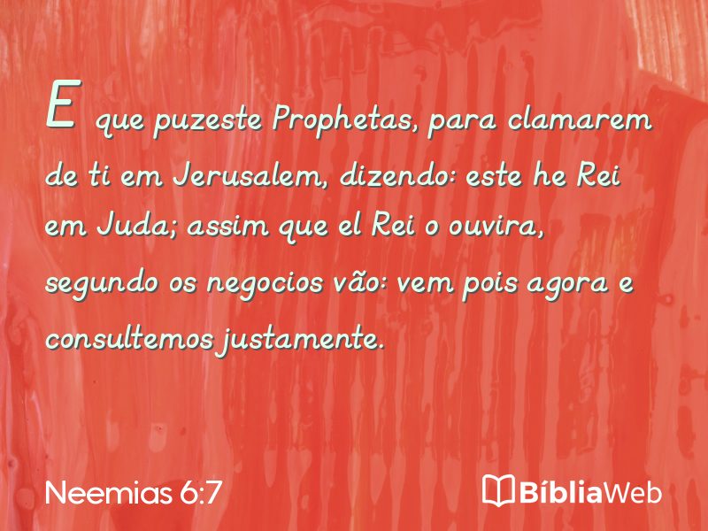 Neemias 6:7 em imagem para compartilhar
