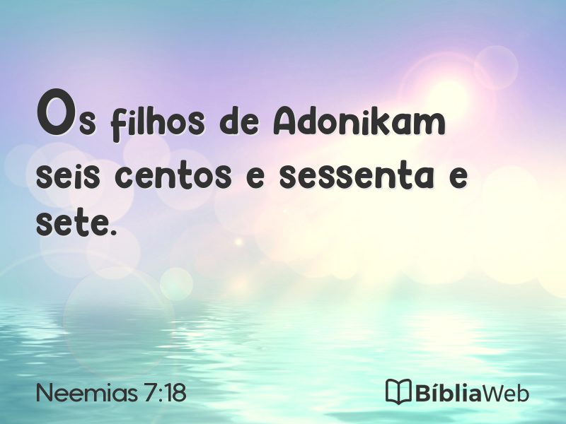 Neemias 7:18 em imagem para compartilhar