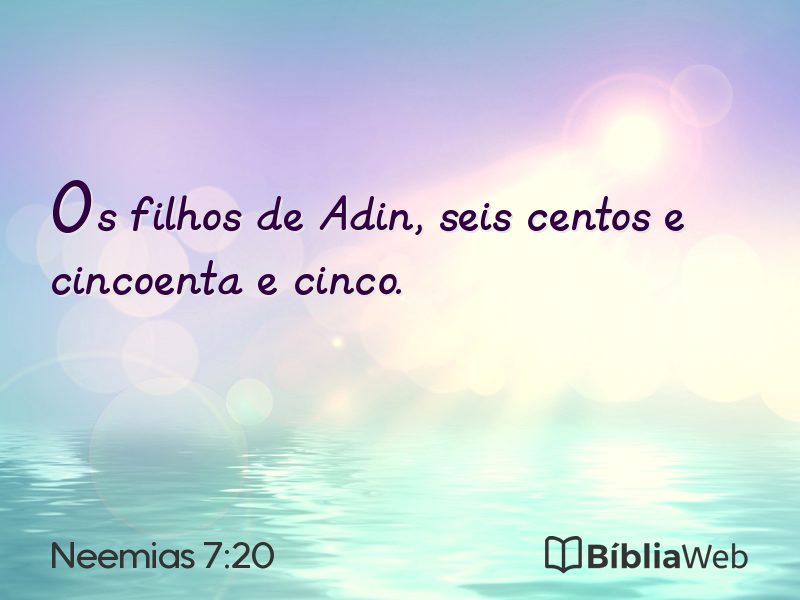 Neemias 7:20 em imagem para compartilhar