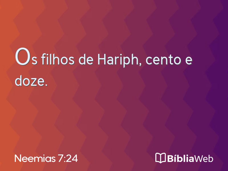 Neemias 7:24 em imagem para compartilhar