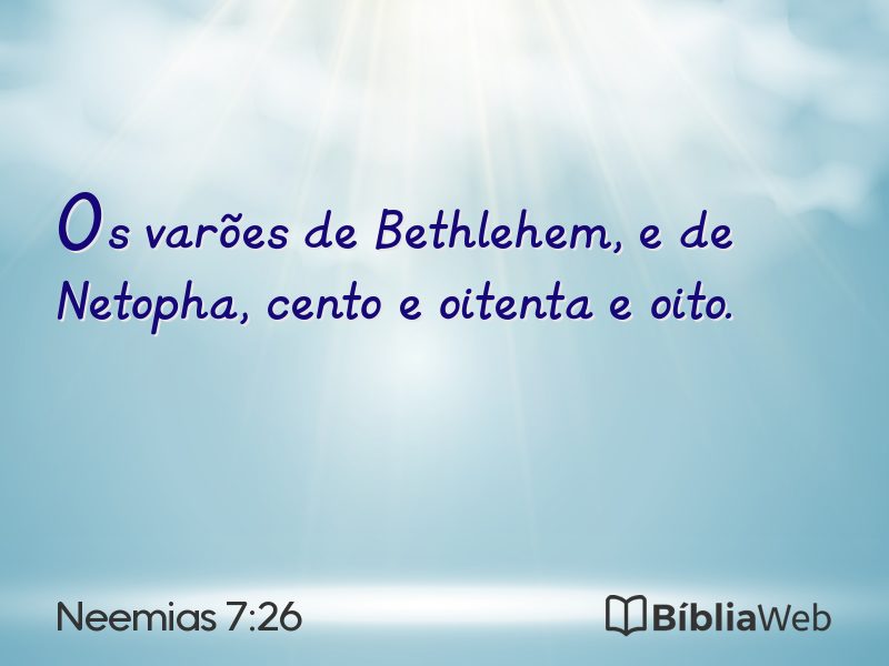 Neemias 7:26 em imagem para compartilhar