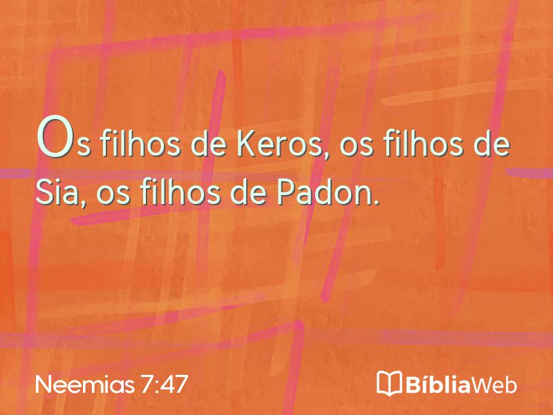 Neemias 7:47 em imagem para compartilhar