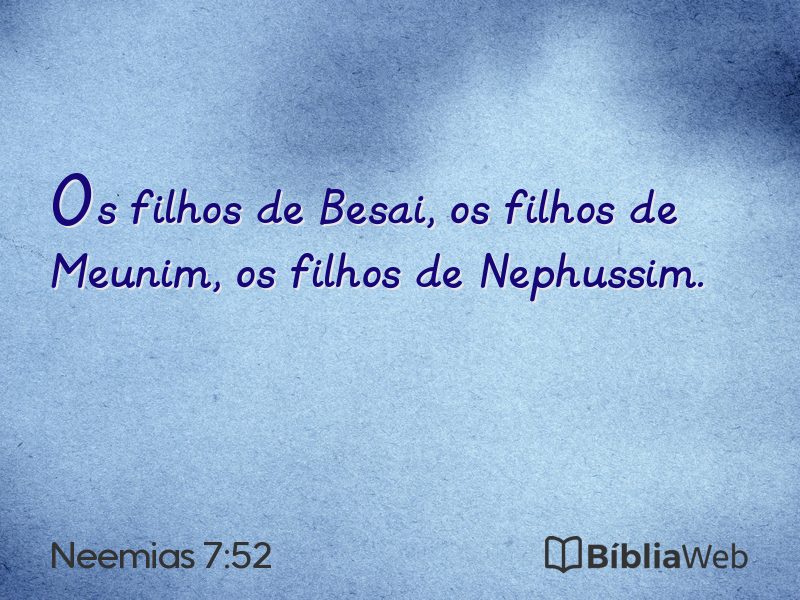 Neemias 7:52 em imagem para compartilhar