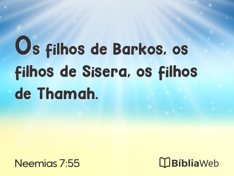 Neemias 7:55 em imagem para compartilhar