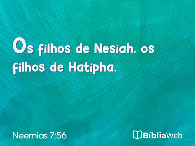 Neemias 7:56 em imagem para compartilhar