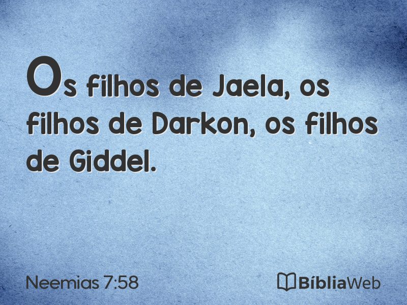 Neemias 7:58 em imagem para compartilhar