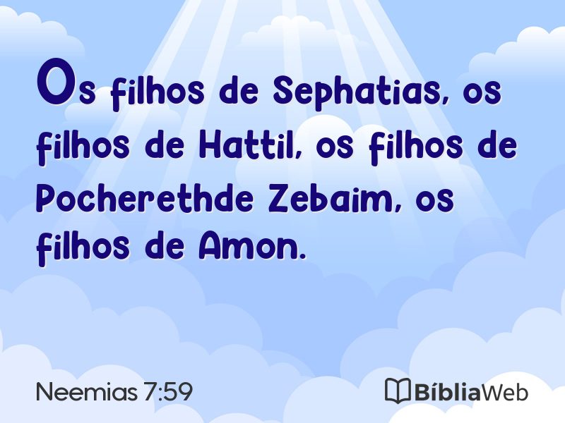 Neemias 7:59 em imagem para compartilhar