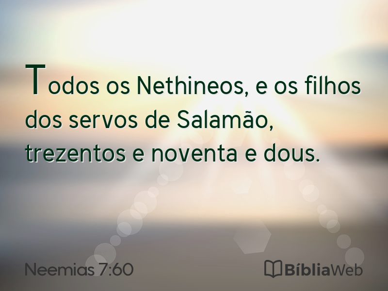 Neemias 7:60 em imagem para compartilhar