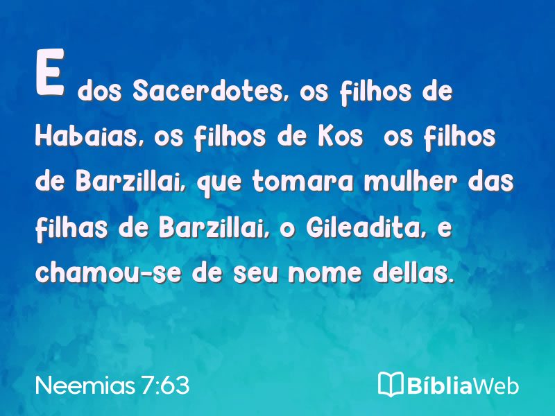 Neemias 7:63 em imagem para compartilhar