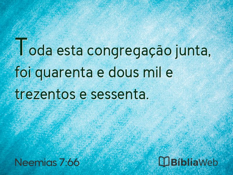 Neemias 7:66 em imagem para compartilhar