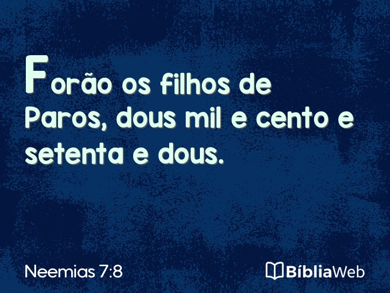 Neemias 7:8 em imagem para compartilhar