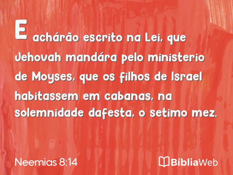 Neemias 8:14 em imagem para compartilhar