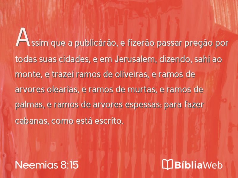 Neemias 8:15 em imagem para compartilhar