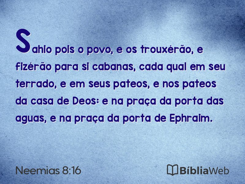 Neemias 8:16 em imagem para compartilhar