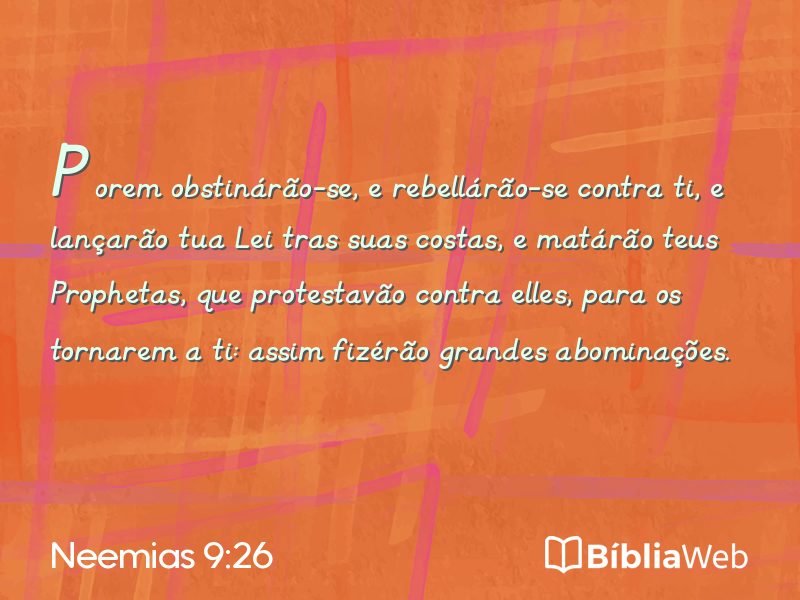 Neemias 9:26 em imagem para compartilhar